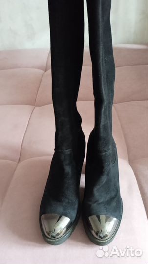 Сапоги ботфорты демисезонные