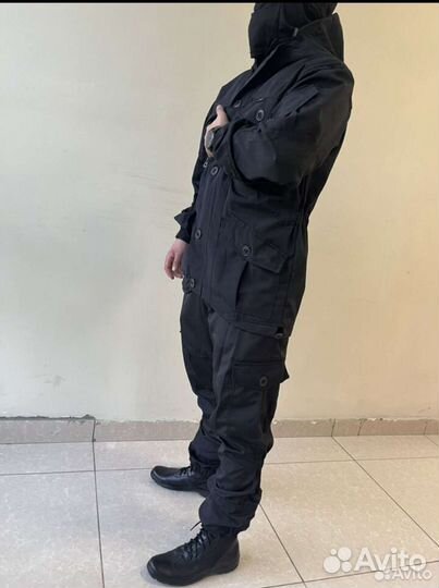 Костюм горка-8 летний черный Спецназ 44-62