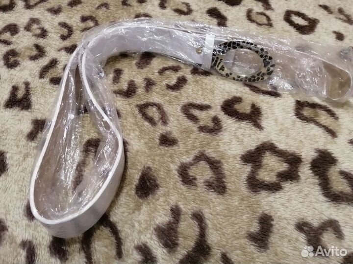 Ремень женский белый