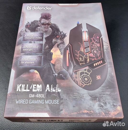 Игровая мышь Defender Kill'em All GM-480L