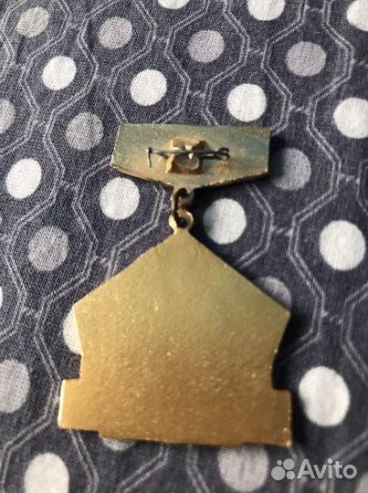 Значок почетный строитель байконура СССР