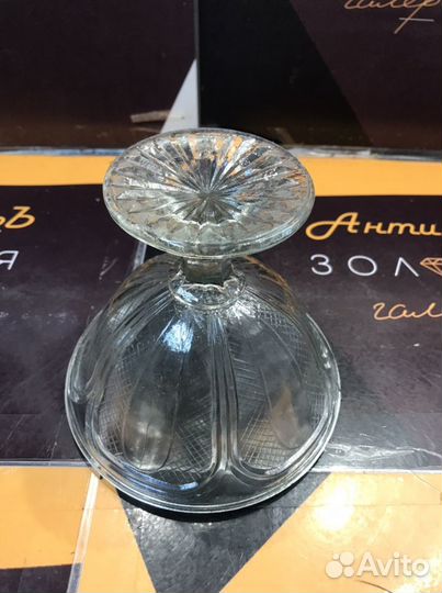 Ваза конфетница стекло