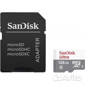 Карта памяти Sandisk Micro sdhc 128Gb 48 mb/s*320X