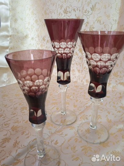 Винтажный набор фужеров и рюмок СССР