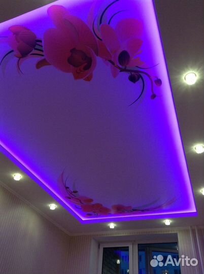 Натяжные потолки, ремонт потолков, слив воды