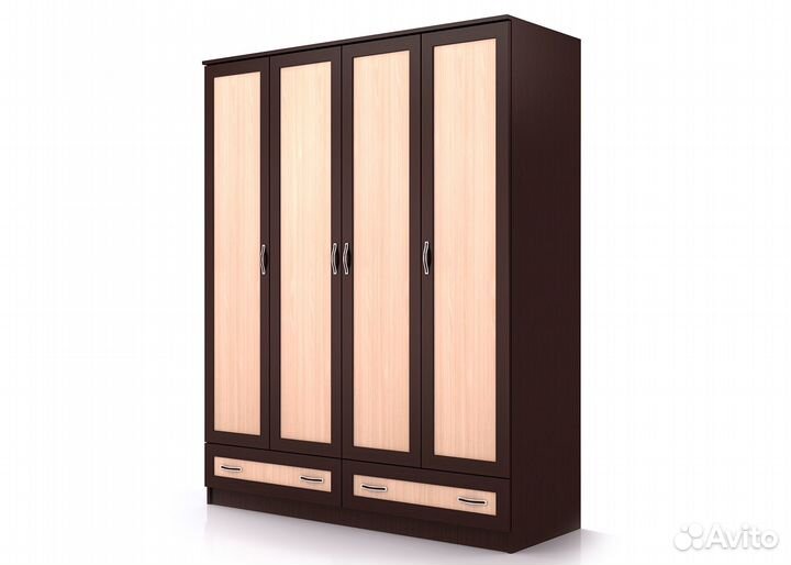 Шкаф четырехстворчатый 