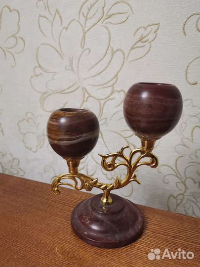 Подсвечник из оникса