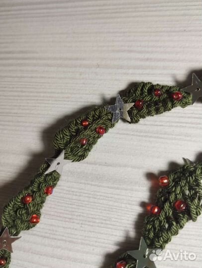 Новогодняя гирлянда/ожерелье из елочек
