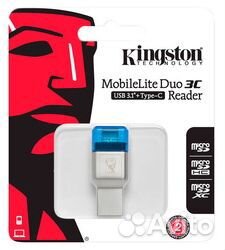 Карт-ридер Kingston MobileLite Duo 3C для microSD