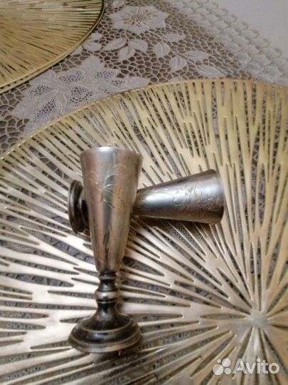 Серебряная рюмка стопка