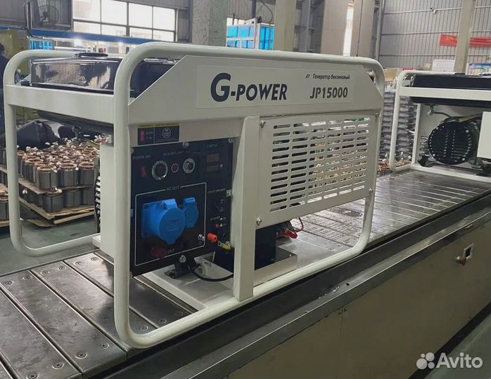 Генератор бензиновый 12 kW g-power JP15000