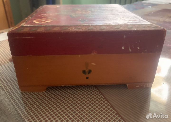 Шкатулка деревяная винтаж
