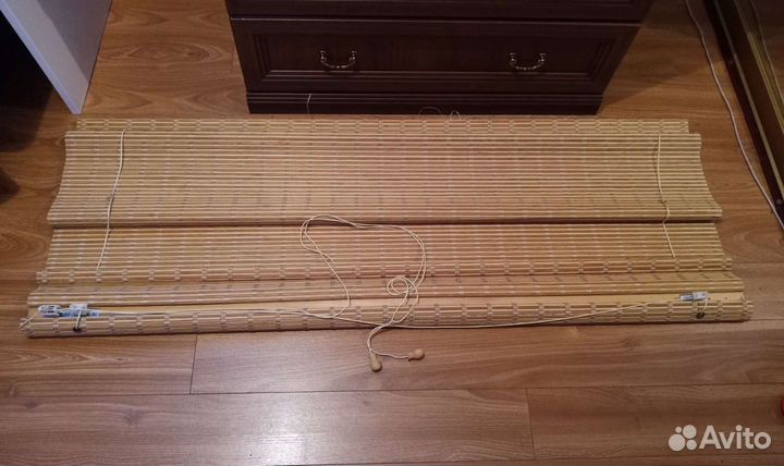 Римская Штора Бамбук, размеры: шир.138см, дл.166см