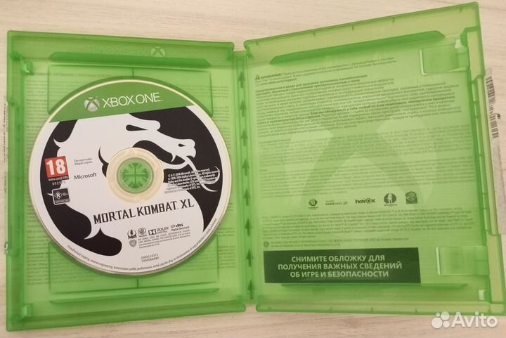 Mortal Kombat XL xbox one диск