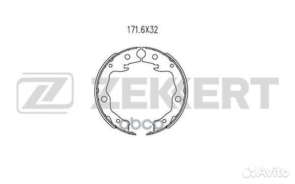 Колодки торм. бараб. задн. Nissan Juke (F15) 10