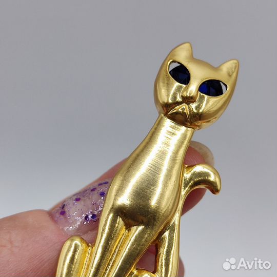 Брошь кошка
