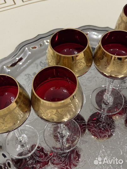 Фужеры рюмки Богемия