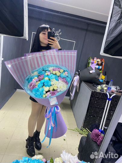 Букет микс цветов.Доставка беспл 24/7