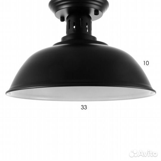 Светильник 'Раритет' Е27 черный 34х34х20см