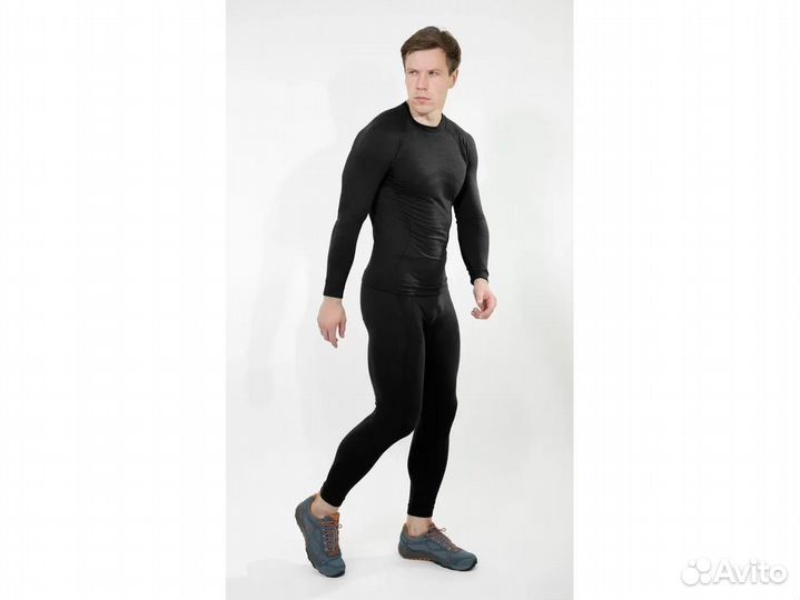 Термобелье штаны freenord merino tech, черный