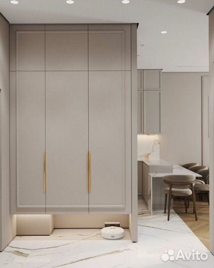 Шкаф распашной с фрезеровкой