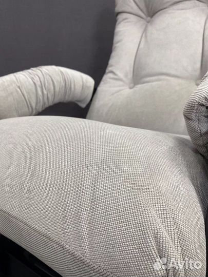 Неаполь Модель 12 Кресло-маятник (Венге-эмаль/Ткан