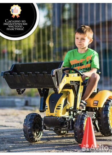 Педальный трактор Falk Komatsu