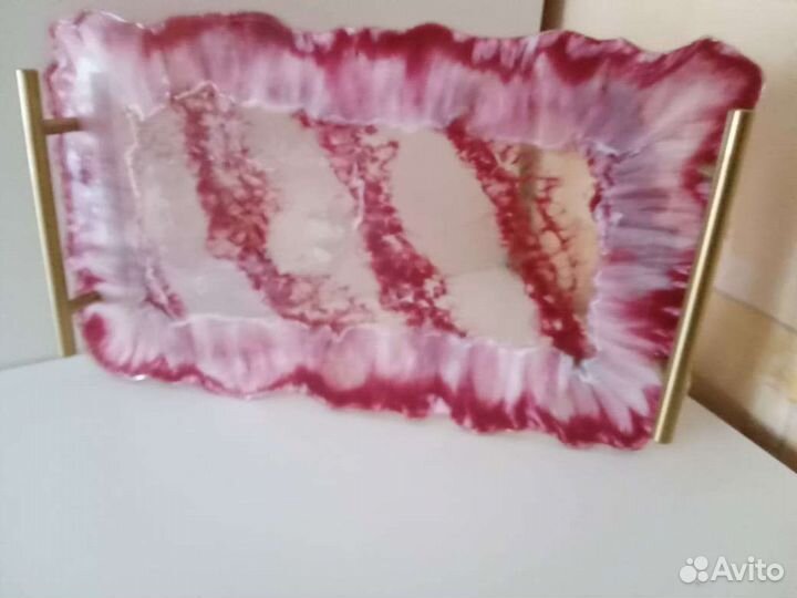 Поднос из эпоксидной смолы