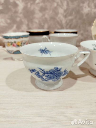 Фарфоровые кофейные чашки