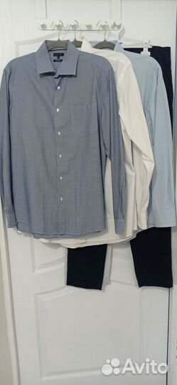 Рубашки мужские пакетом 50 52 и брюки