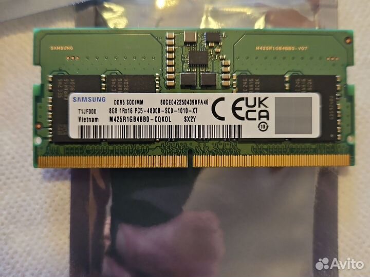 Оперативная память ddr 5 samsung so dimm