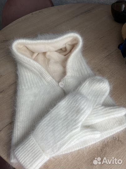 Капор, варежки