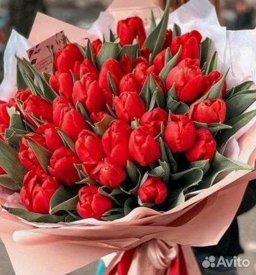 Тюльпаны букет доставка