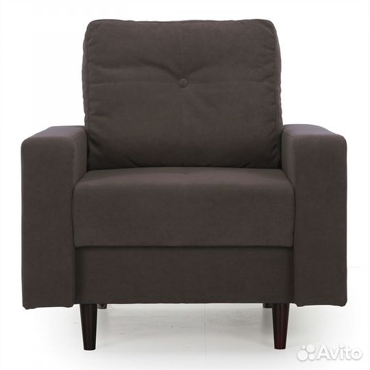 Кресло для отдыха Beneli лоретт, Коричневое, велюр