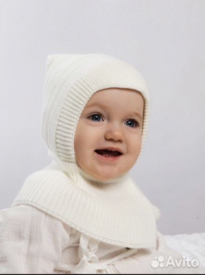 Шапка шлем демисезонняя для девочки