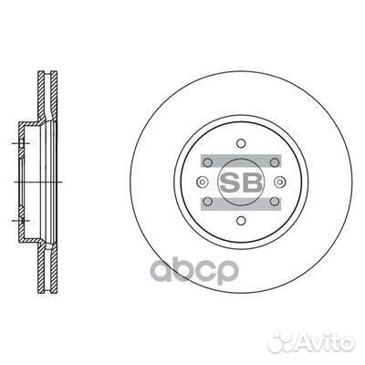 Торм.диск пер. SD2057 Sangsin brake