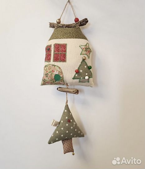 Текстильные тюльпаны и Новогодние домики Тильда