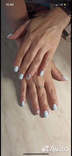 Наращивание ногтей, гель лак