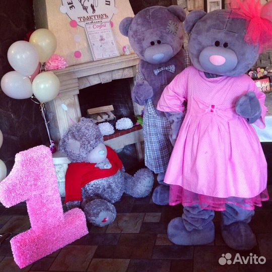 Поздравление Мишки Тедди на праздник, аниматор