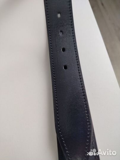 Мужской кожаный ремень черный Cantarelli