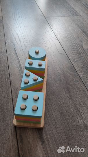 Развивающие деревянные игрушки пакетом