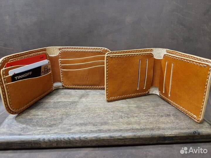 Кошелёк кожаный ручной работы