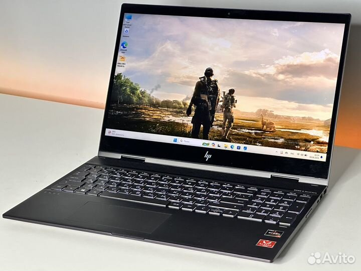 Ноутбук HP сенсорный 15.6 Ryzen 7 2700 16озу