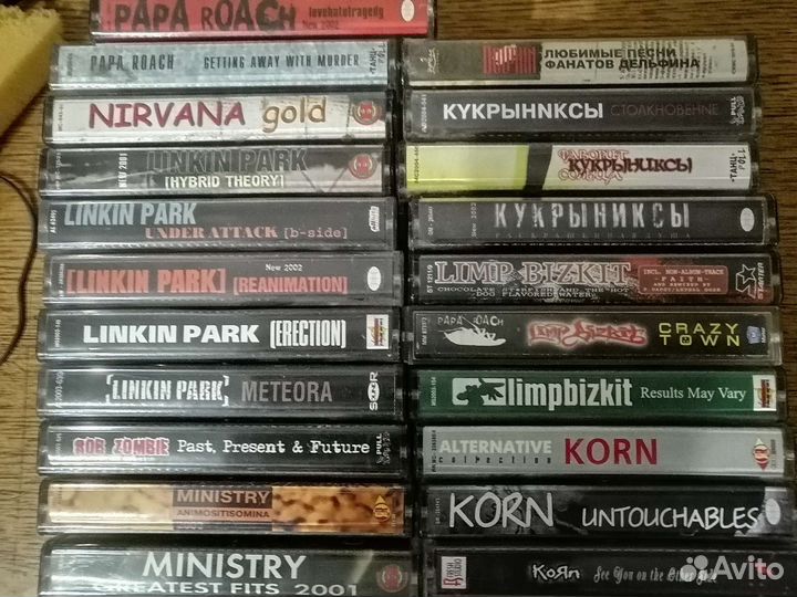 Аудиокассеты рок, метал, альтернатива, панк