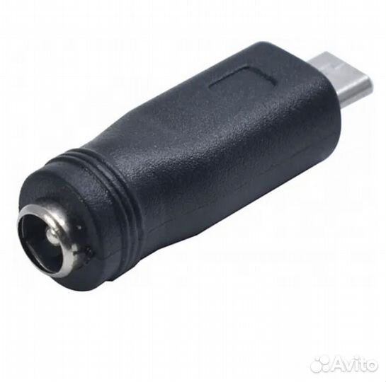 Адаптер переходник 5.5 мм x 2.1 мм DC - micro USB