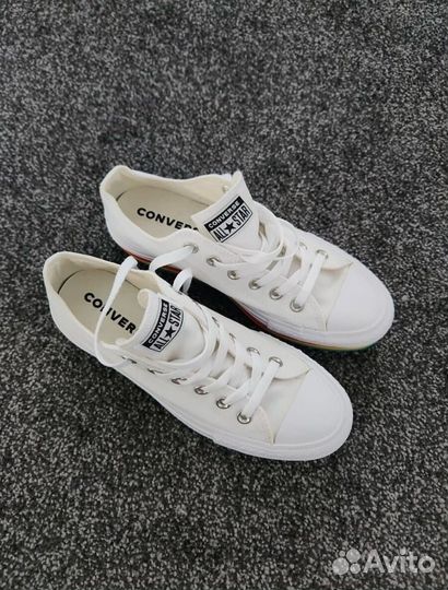 Кеды Converse All Star Rainbow Platform размер 39