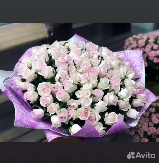 Розы. 101-шт-60см -за-6500. Доставка