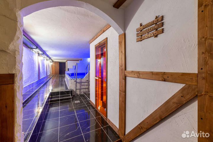 Баня сауна с бассейном