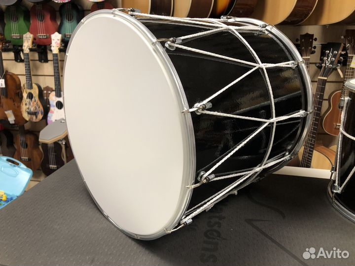 Барабан Кавказкий (дхол), черный глянцевый 14