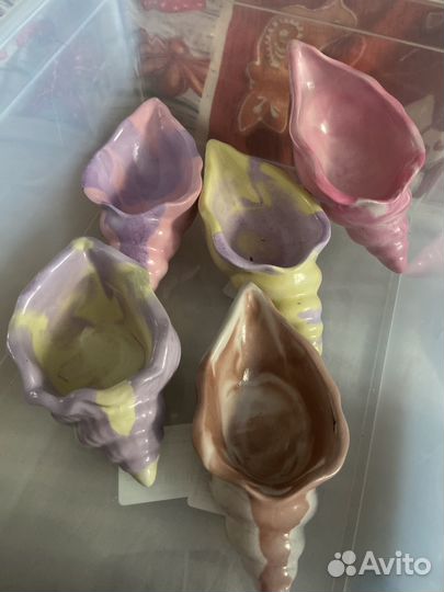 Гипсовые ракушки набор